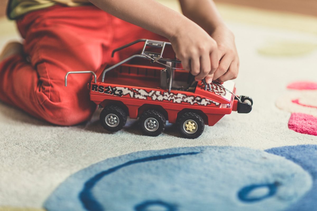 Un tapis circuit pour enfant